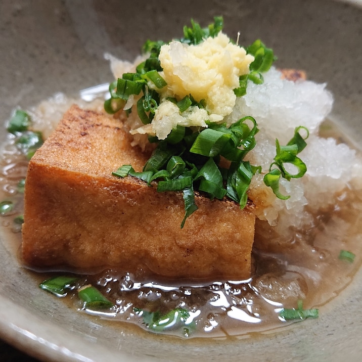 厚揚げと大根おろしポン酢のせ